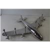 Image 3 : Polished Aluminum Airplane Coat Hanger (25 1/4" Long x 25 1/2")