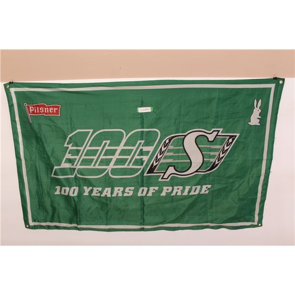 Sask Rider's & Pilsner Flag (35" x 60")