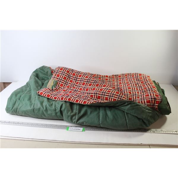 J.C. Higgins - Single Sleeping Bag (zipper does not work - one side is rubberized)