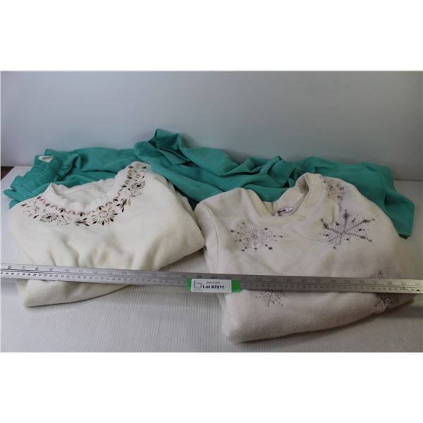 Pant Suit (Size 18P) - (2) Sweaters (looks like size XL)