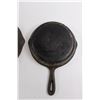 Image 3 : (3) Cast Iron Pans (6.5", 8" & 9") - Made in Taiwan