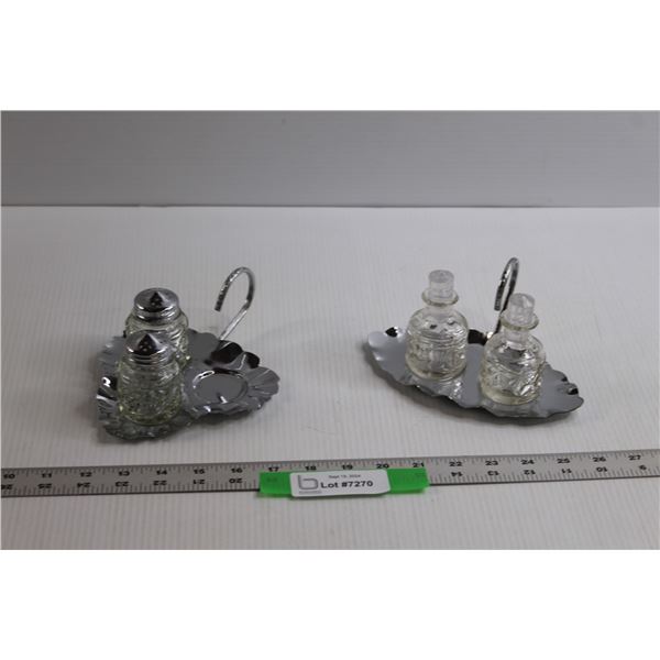 (2) Cruet Sets (One Is Incomplete)
