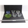 Image 1 : (2 pr) Cream and Sugar Dishes & (2 pcs) Depression Glass