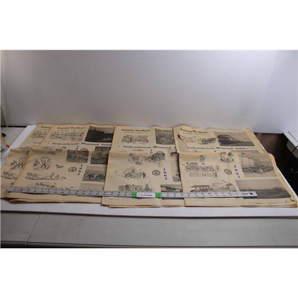 Saskatoon Star-Phoenix "Saskatchewan Diamond Jubilee" Newspapers (June 8, 1965, As is Condition)