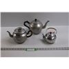 Image 1 : (3) Aluminum Tea Pots ( Ware Ever, Japan, Unknown)