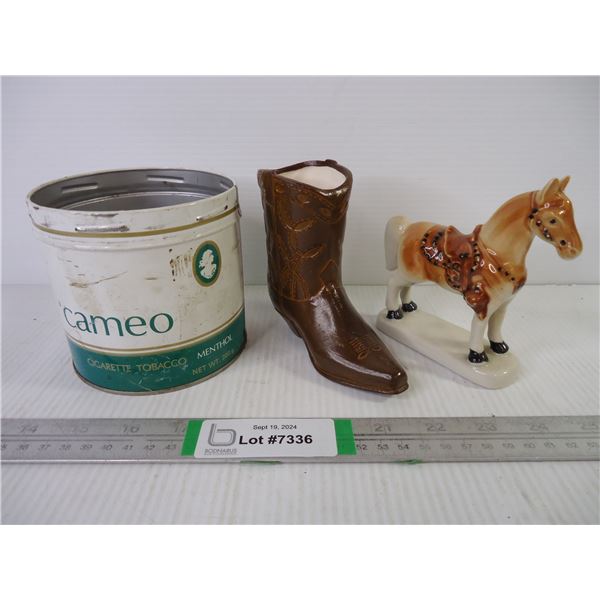 (2) Western Ornaments and Cameo Tin