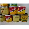 Image 4 : (11) Tobacco Tins-most have no lids