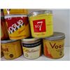 Image 2 : (11) Tobacco Tins-most have no lids