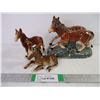 Image 1 : (3) Assorted Horse Ornaments-damage on large ornament