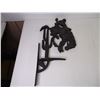 Image 2 : Large Cast Iron Bronco Rider Plaque-11"x16" western Cowboy Rodeo Theme