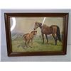 Image 4 : (2) Horse Wall Hangings and (1) Horse Picture-13"x9"