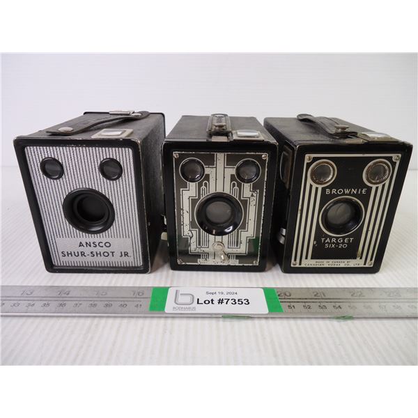 (3) Vintage Cameras-various brands
