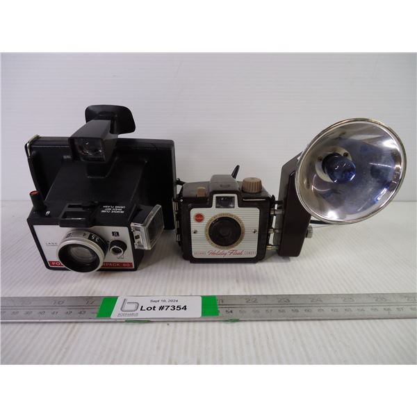 (2) Vintage Cameras-Kodak and Polaroid