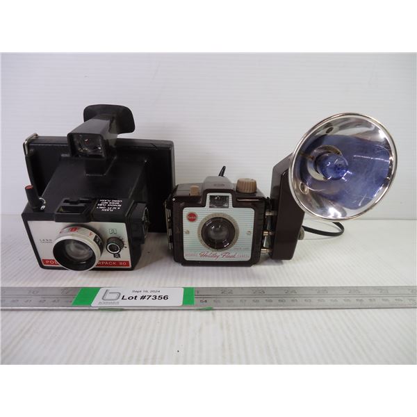 (2) Vintage Cameras-Kodak and Polaroid
