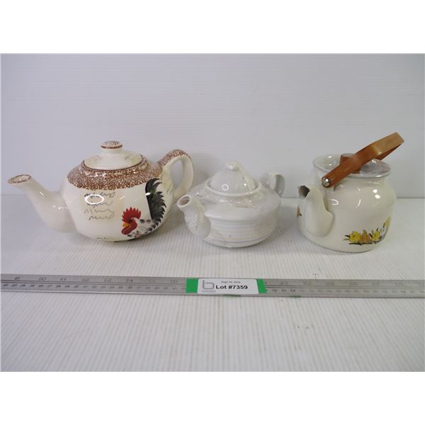 (3) Teapots