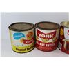 Image 2 : (5) Peanut Butter Tins - Better Buy, Empress, Squirrel, Rogers Golden Syrup Tin