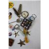 Image 2 : Pinback Buttons, Souvenir Spoons, Assorted Tokens