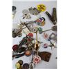 Image 3 : Pinback Buttons, Souvenir Spoons, Assorted Tokens