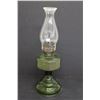 Image 1 : Green Glass Kerosene Lamp