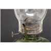 Image 4 : Green Glass Kerosene Lamp