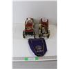 Image 1 : (2) Novelty Decanters w/ Car Caddies (Not Complete), Crown Royal Bag