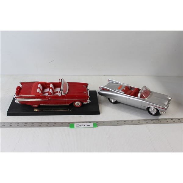 (2) Plastic Chevrolet Display Cars