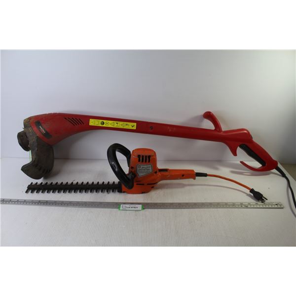 *Black & Decker Hedge Trimmer (working) - Spectra Whipper Snipper (working)