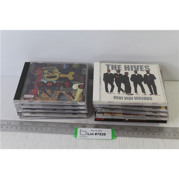 (11) CDs -Goat - Pillar - Moist - Everclear - Great White - The Hives
