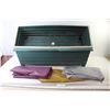 Image 1 : *(2) Planter Boxes - (3) Plastic Table Cloths