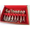 Image 4 : Large Set of Rogers Plated Cutlery in Wooden Case