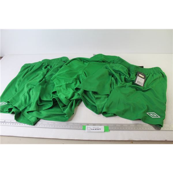(4) Pair of Umbro Shorts (size YL - NEW)