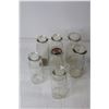 Image 3 : (2) Glass Sealer Jars, (7) Glass Milk Bottles, and Milk Jug