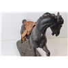 Image 3 : Horse Statue With Saddle - 17" Long x 15" High