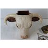 Image 2 : Cow Bull Decoration Container, (2) Horse Hanging Decorations