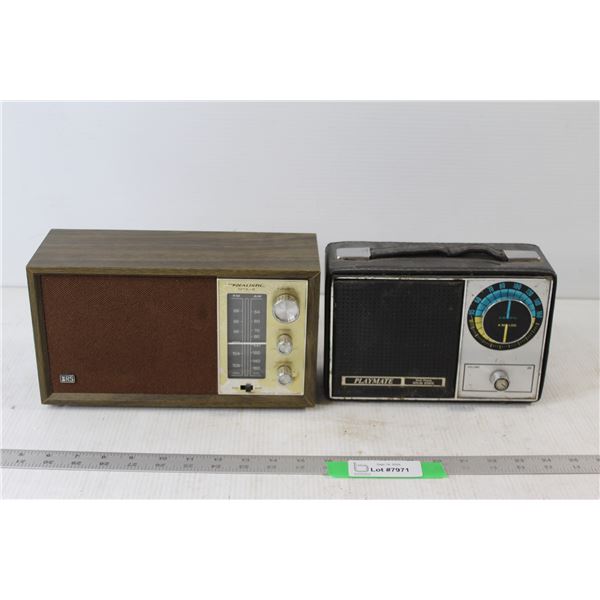 (2) Radios - Realistic and Playmate - Not Working