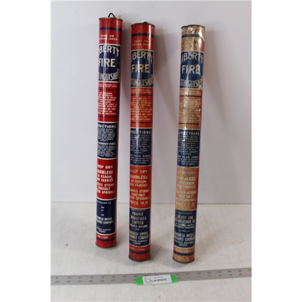 (3) Vintage Fire Extinguishers
