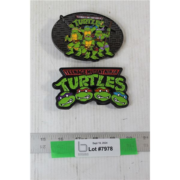 (2) Teenage Mutant Ninja Turtle Belt Buckles