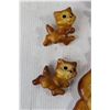 Image 3 : (4) Chalkware Cat Decorations