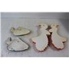 Image 5 : (2) Chalkware Bird of Paradise Decorations, (2) Ceramic Fish Decorations(Broken Tail)