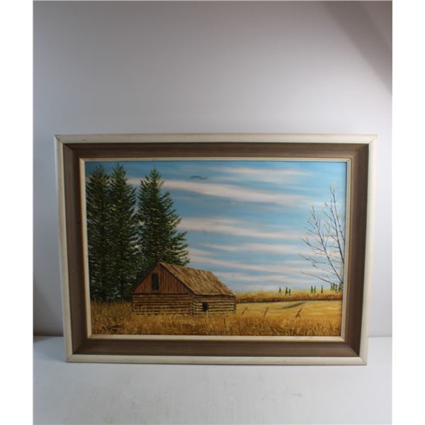 House in the Field Painting 31'' x 23''