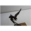 Image 2 : Metal Eagle Sculture on a Wooden Stand