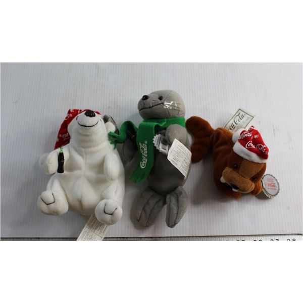 (3) Assorted Plush Toys