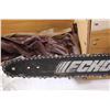 Image 2 : Echo Gas Powered Chain Saw in Wooden Carrying Case - 14" - Has been in Storage, Comes with all the c