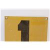 Image 2 : Number One Metal Sign - 16" x 12"