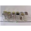 (12) Glass Canning Jars - Assorted - Imperial, Bernardin, Altas, Misc.