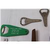 Image 3 : (11) Bottle Openers - Assorted: Glaslyn, Neterhill, Canada Dry, Montreal, Misc