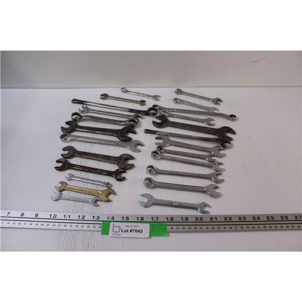 (24) Assorted Wrenches: Imperial & Metric Sizes
