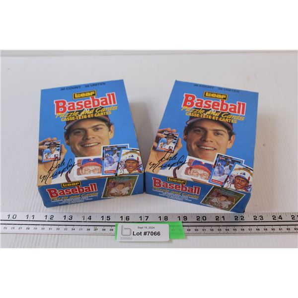 (2) Leaf Donruss 1988 Baseball Trading Cards - NIB