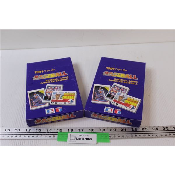 (2) OPC 1991 Baseball Trading Cards - NIB
