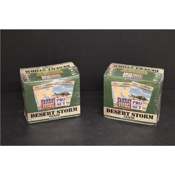 (2) Desert Storm 1991 Cards - Pro Set - NIB